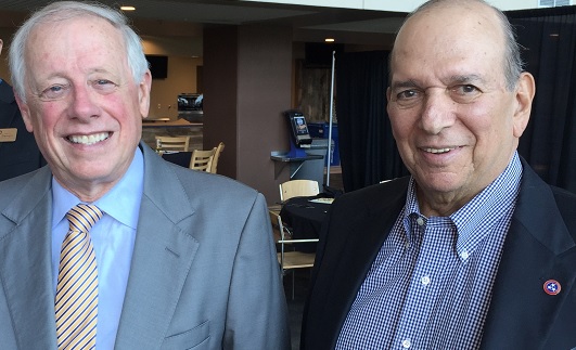 Phil Bredesen, Jimmy Naifeh Former Governor and. Speaker Emeritus (L-R) at EO Nashville event - BredNaifeh